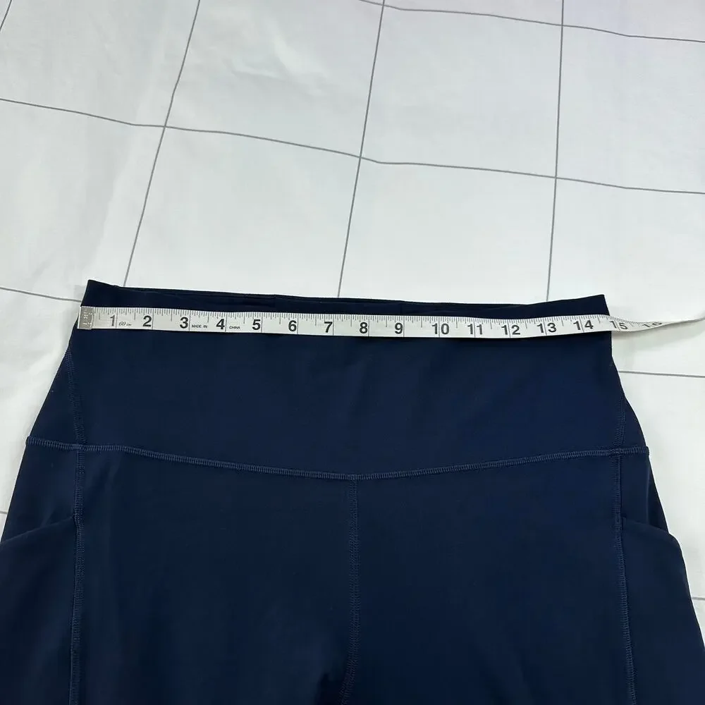 Lululemon Leggings Womens 12 Blue Align High Rise Crop Pockets 23